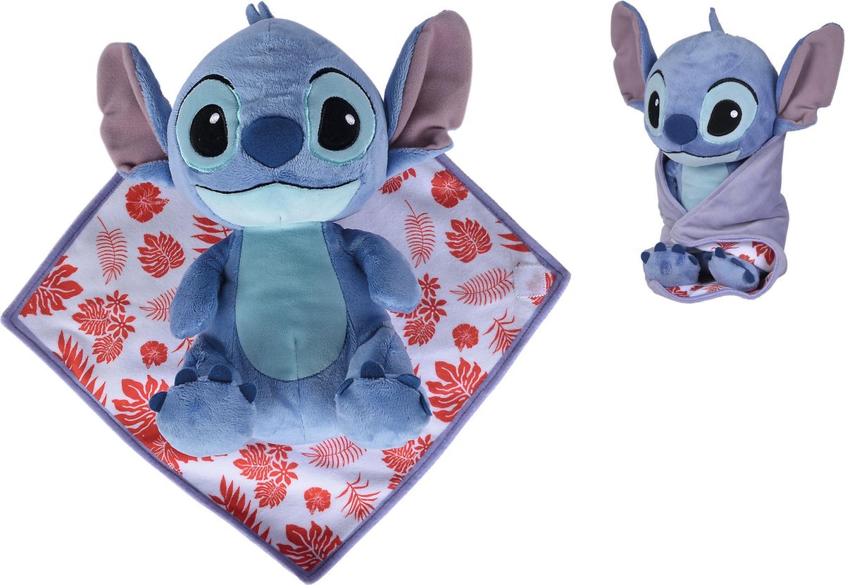 Simba disney - lilo stitch - blankee stitch - pluche - 25 cm - alle leeftijden - knuffel