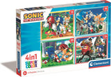 Clementoni puzzels sonic, 4in1