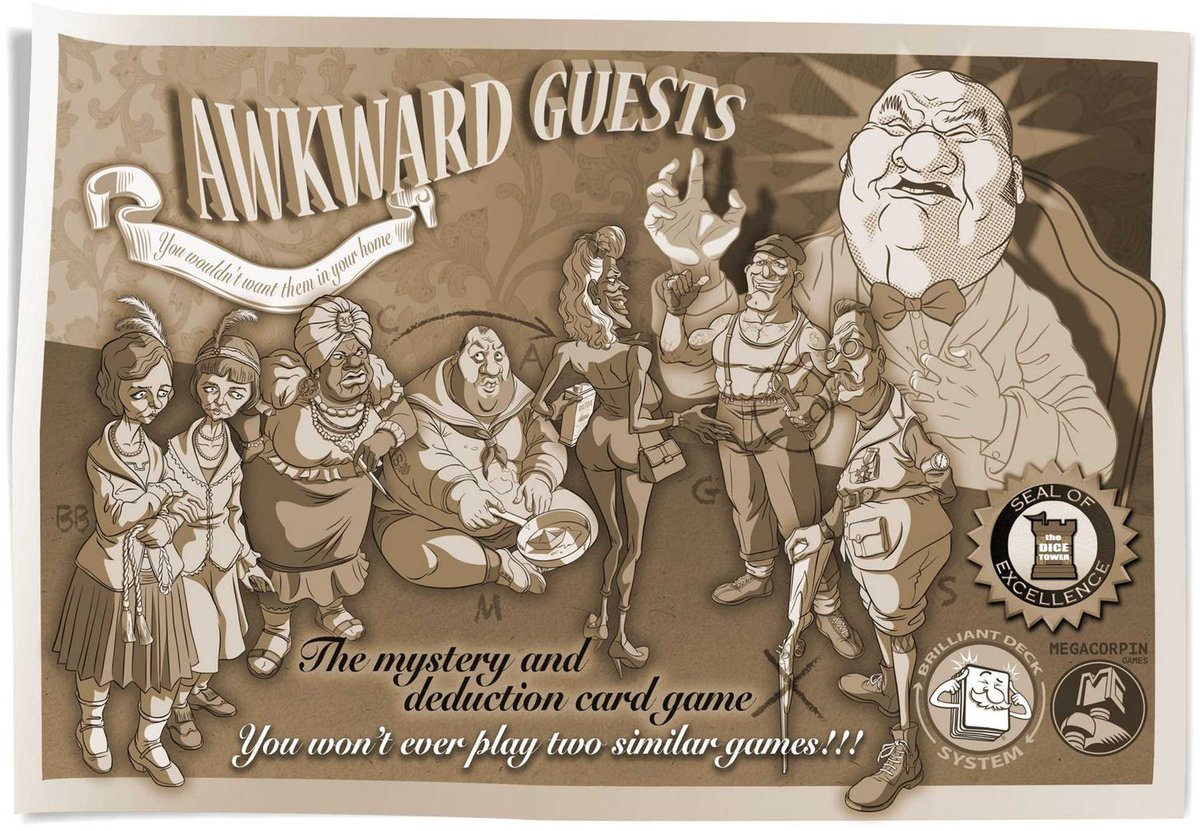 Megacorpin games awkward guests the walton case - detective kaartspel - 12+ jaar - engelstalig