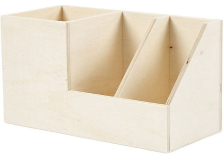 Creativ company houten pennenbak, 3 vakken