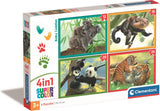 Clementoni legpuzzel 4in1 baby cuddles