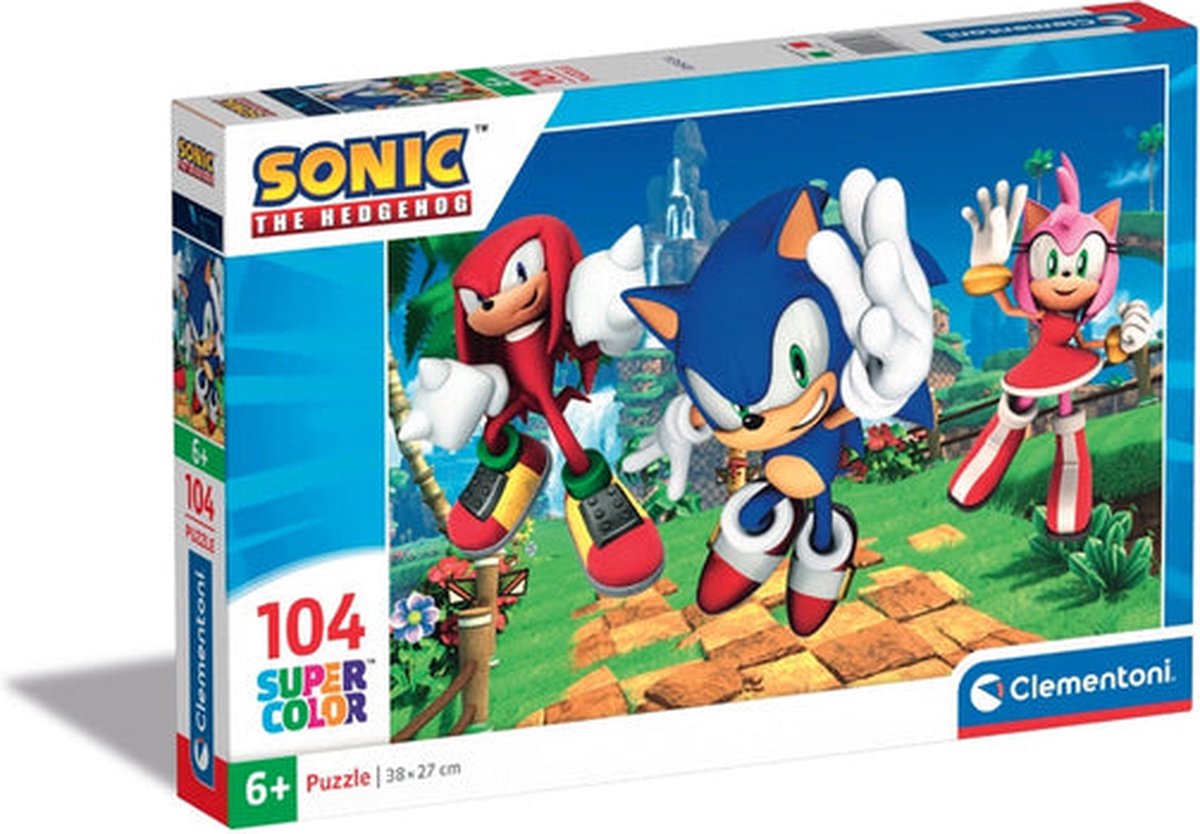 Clementoni legpuzzel - sonic, 104st.