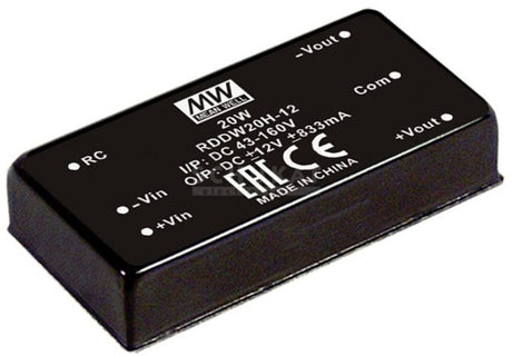 Mw mean well rddw20f-05 dc dc-converter 2 a 20 w aantal uitgangen: 2 x inhoud 1 stuk(s)