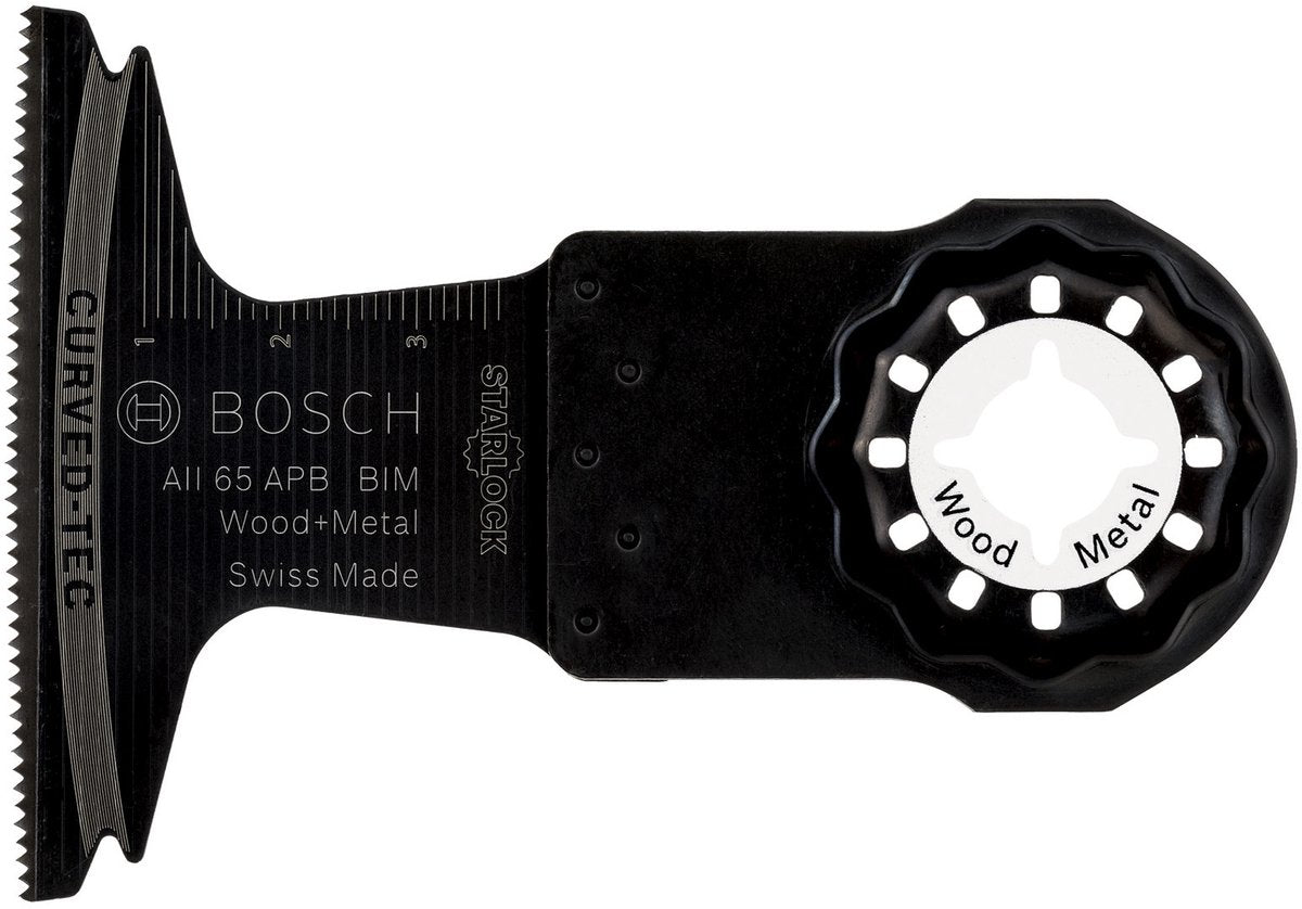 Bosch aii 65 apb bim invalzaagblad - 65 x 40 mm - voor hout en metaal