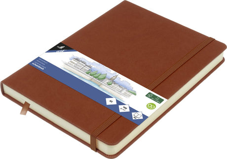 Kangaro schetsboek - a5 - cognac - pu-hardcover - met elastiek en leeslint - k-861227