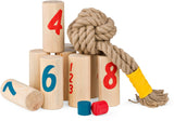 Bs toys – knapsack werpspel – behendigheidsspel voor buiten – vanaf 8 jaar - buitenspeelgoed - familiespel - houten speelgoed - buitenspel