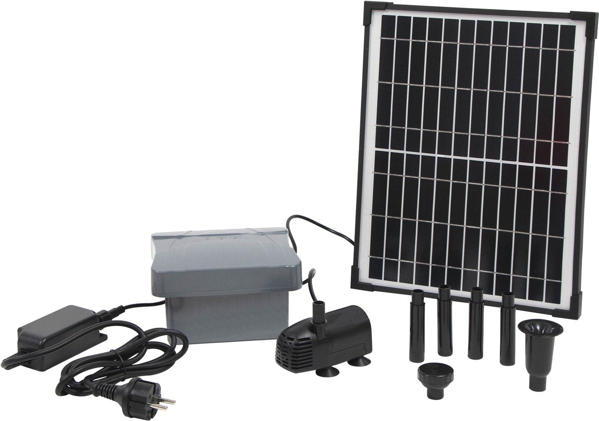 Ubbink - solarmax 600 - fonteinpomp op zonne-energie - met eigen accu - vijverpomp