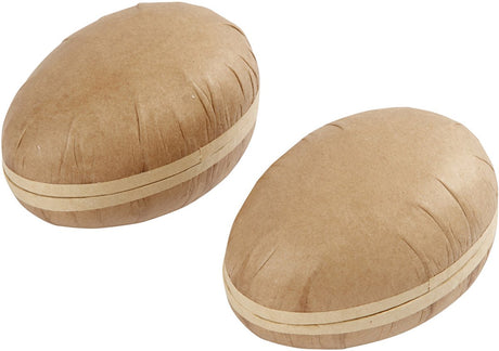 Creativ company tweedelig kartonnen eieren 12cm - 2st.