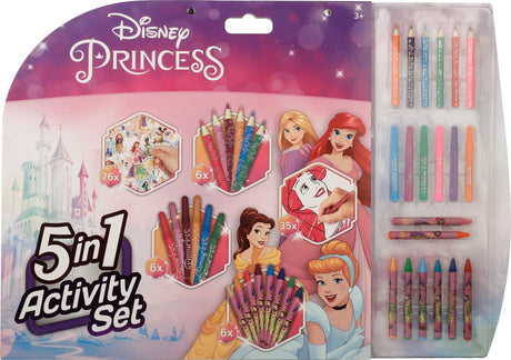 Disney princess - 5 in 1 kleur- en activiteitenset