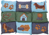 Trixie hondenkussen patchwork blauw groen