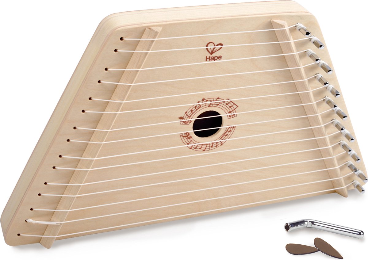 Hape happy harp - speelgoedinstrument - hout
