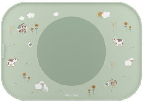 Mepal mio placemat little dutch - antislip cirkel houdt alles op z'n plek - vaatwasmachinebestendig - little farm