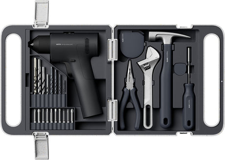 Hoto 16v cordless drill tool kit brushless – accuboormachine gereedschapsset borstelloos – complete gereedschapsset – 50 nm – 2 snelheden – usb-c oplaadbaar – inclusief handgereedschap bits