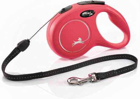 Flexi new classic koord - hondenriem - rood - s - 8 m - <12 kg