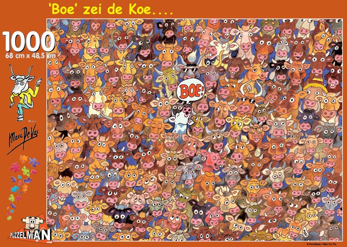 Puzzelman de koetjes - marc de vos (1000).