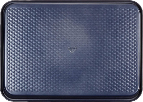 Blue diamond cakevorm 22x25.2cm - pfas-vrije antikleeflaag - keramische baklaag - ovenbestendig tot 230°c - rechthoekig - blauw