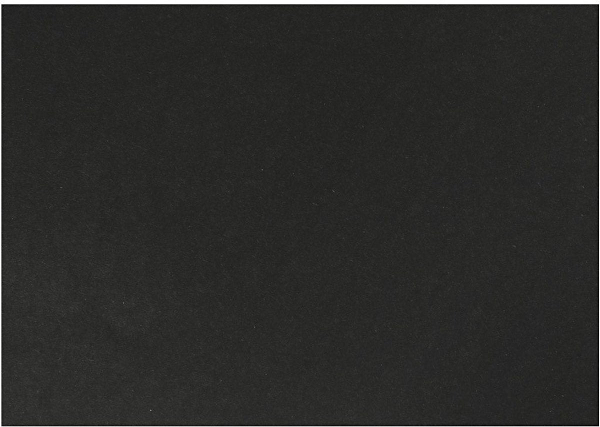 Creativ company kraft karton - zwart kraft tekenpapier en knutselkarton - zwart gerecycled hobbypapier - hobbykarton kraft - zwart papier knutselen en tekenen - a3 - 100 grams - 500 vellen