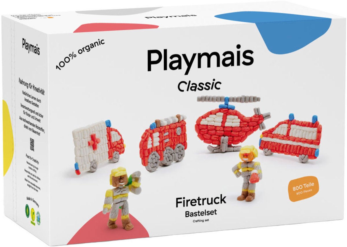 Playmais classic brandweer - 800 stukjes