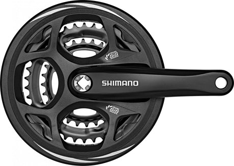 Shimano crankstel altus m311 48-38-28t 175mm +cg kk zwart