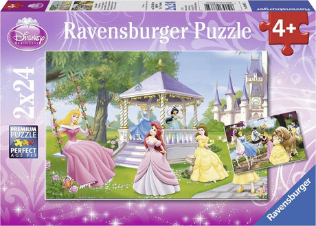 Ravensburger puzzel disney princess betoverende prinsessen - 2x24 stukjes - kinderpuzzel