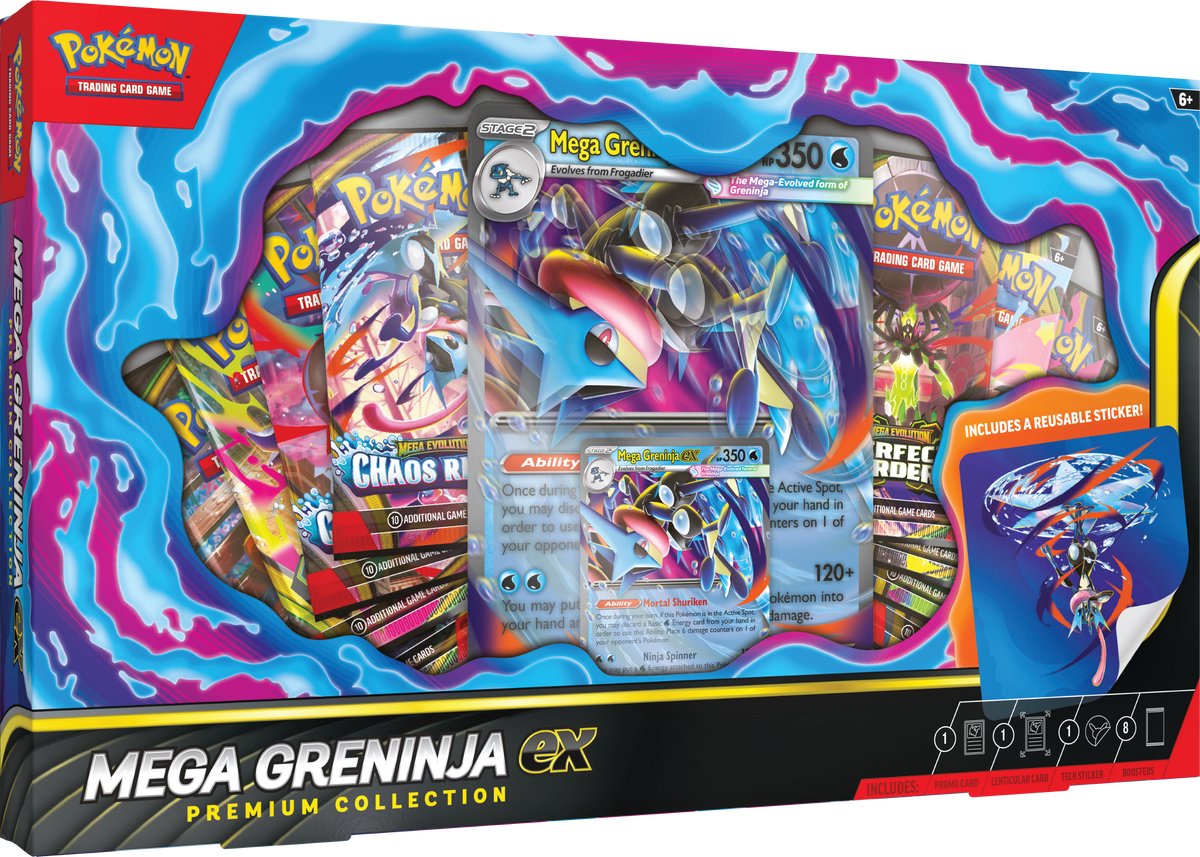 Pokémon tcg: mega greninja ex - premium collection