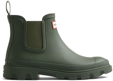 Hunter unisex downpour chelsea dark olive - maat 37