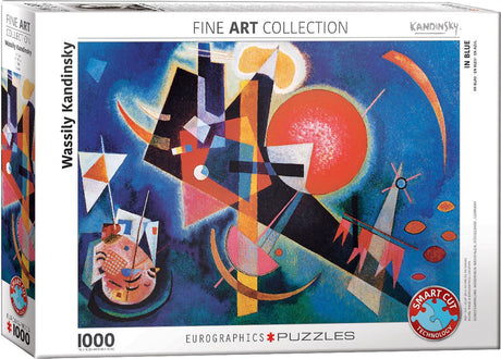Eurographics - in blauw [im blau] - wassily kandinsky - 1000 stukjes 68×48cm (b×h) - fine art legpuzzel