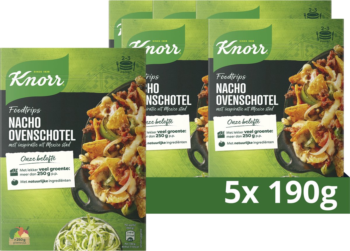Knorr - nacho ovenschotel wereldgerechten - foodtrips - 5 x 190 g