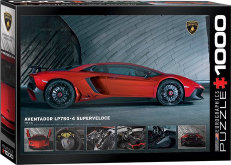 Eurographics - lamborghini aventador lp750-4 superveloce - 1000 stukjes 68×48cm (b×h) - legpuzzel