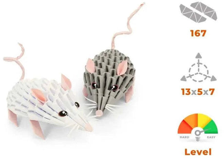 Alexander toys origami 3d mice - 168pcs