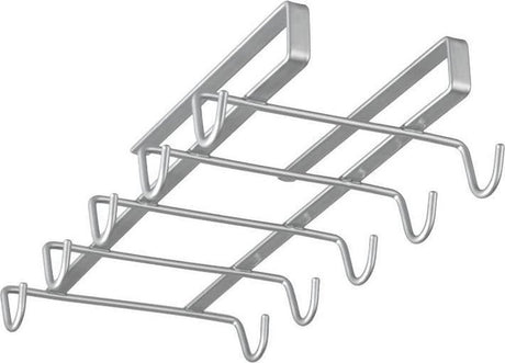Metaltex - kopjeshouder - mokkenrek - ophangen zonder boren - zilver