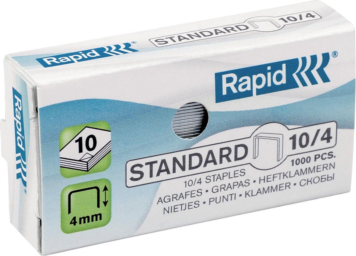 Rapid nieten nr.10 gegalvaniseerd standaard 1000 stuks