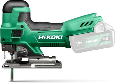 Hikoki scie sauteuse 18v poignée champignon (solo) en hitcase - cj18dbw2z