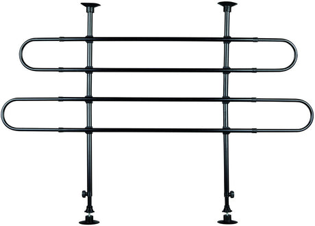 Trixie autorek 2stang onder hoek - benche - 140 cm x 110 cm x 86 cm - zwart