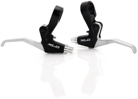 Xlc remgreep bl-v01 – voor v-brake – duimschakelaar – aluminium – zwart zilver - links