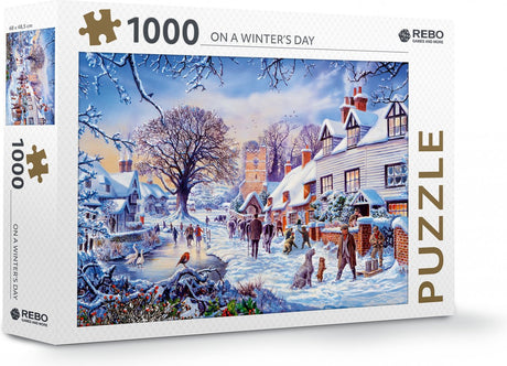 Rebo productions rebo legpuzzel 1000 stukjes - on a winter's day