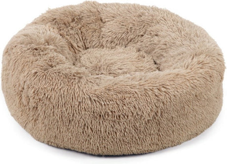 Beeztees yali - hondenmand - pluche - fluffy - beige - diam. 70 cm
