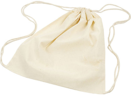 Creativ company katoenen rugzak 37x41 cm, 3 stuks