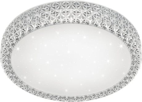 Rl live your light reality pegasus plafonniere - wit - incl. 1x led 24w - d: 39 cm - sterreneffect - dimbaar via schakelaar