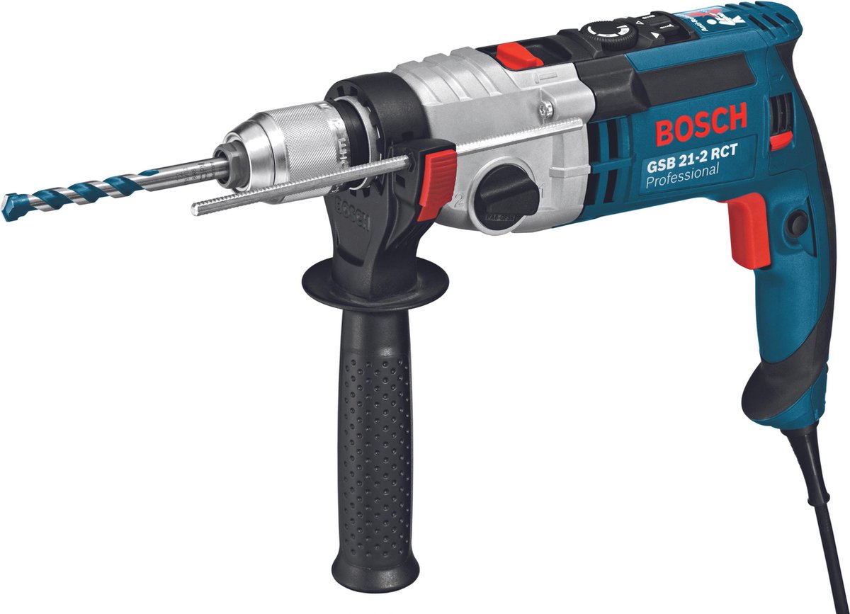 Bosch klopboormachine gsb 21-2 rct (diepteaanslag 210 mm, handgreep, snelspanboorhouder 13 mm)