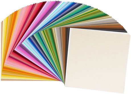 Vaessen creative cardstock - multipack - 30,5 x 30,5 cm - 100 vellen - textuur - 216 g