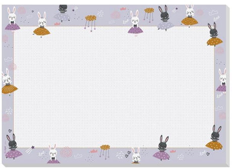 Merkloos sans marque sigel bureauonderlegger - bunny ballerinas - formaat a3 - 30 vel afscheurbaar - si-ho920