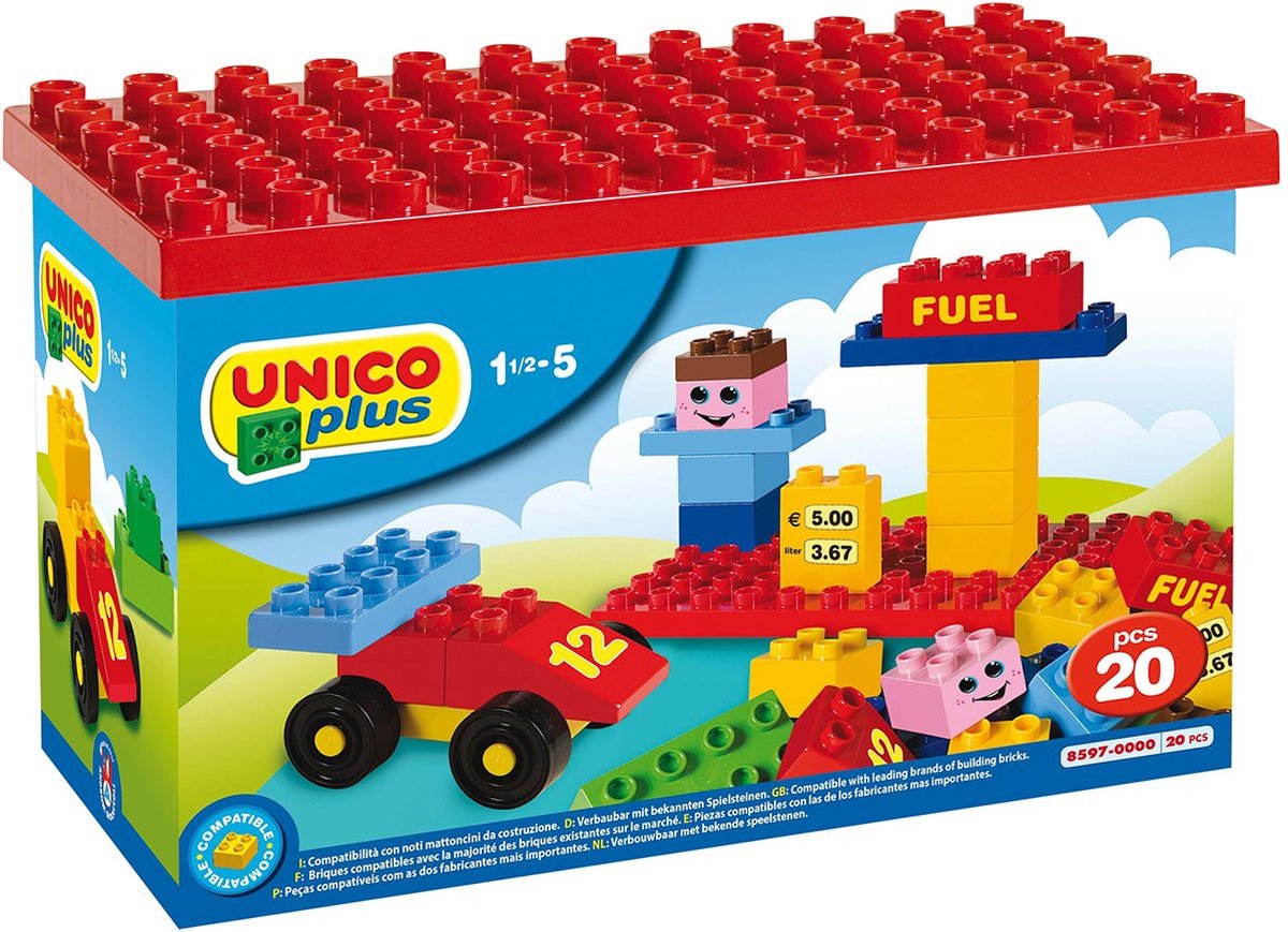 Unico set met bouwplaat - 20dlg