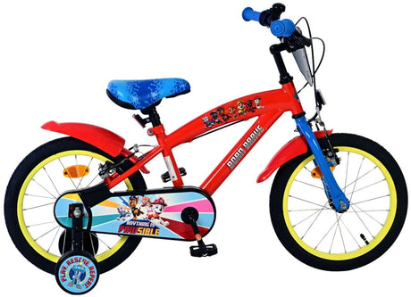 Volare paw patrol kinderfiets - jongens - 16 inch - rood - twee handremmen