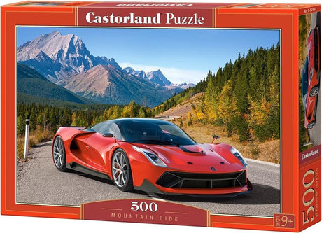 Castorland mountain ride – puzzel – 500 stukjes – satijnen afwerking – perfecte pasvorm – europese kwaliteit