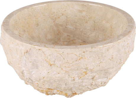 Differnz asti waskom - 38cm - gepolijst natuursteen - beige