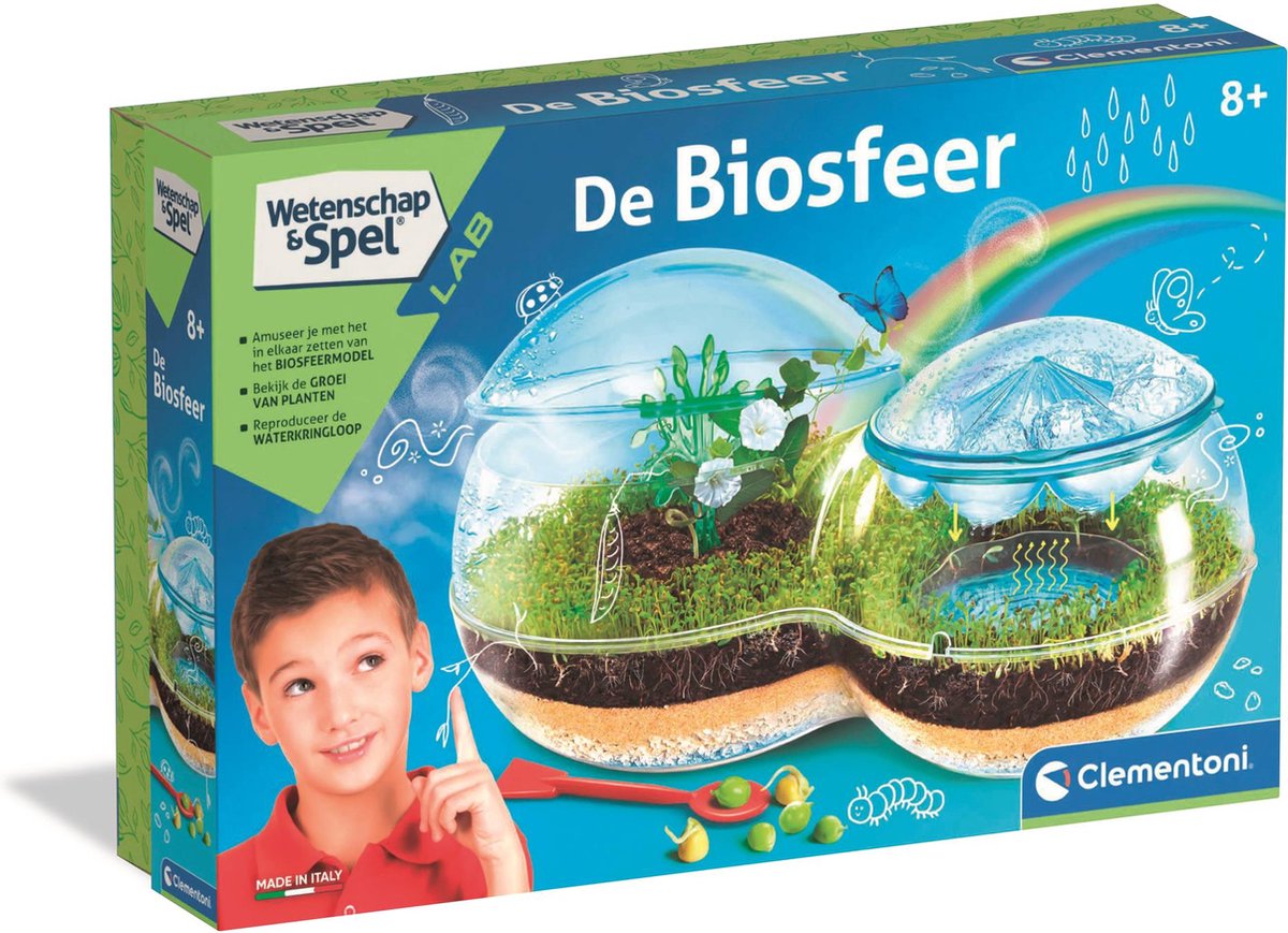 Clementoni wetenschap spel - de biosfeer - experimenteerdoos - wetenschapslab - vanaf 8 jaar
