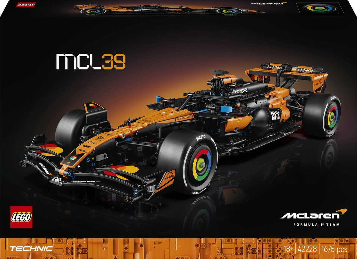 Lego technic mclaren mcl39 f1® car - 42228