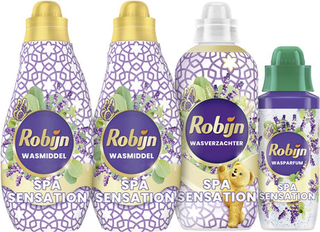 Robijn perfect match - spa sensation - 4 stuks - 2x wasmiddel + 1 wasverzachter + 1 wasparfum - voordeelverpakking