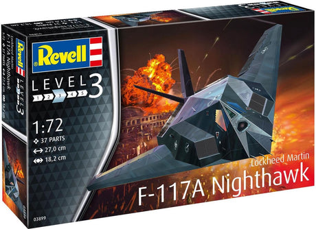Revell modelbouwpakket militaire voertuigen - 03899 f-117 stealth fighter plastic - 1:72 - modelbouw